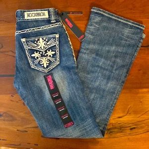 Rock & Roll Denim Mid Rise Bootcut Jeans
